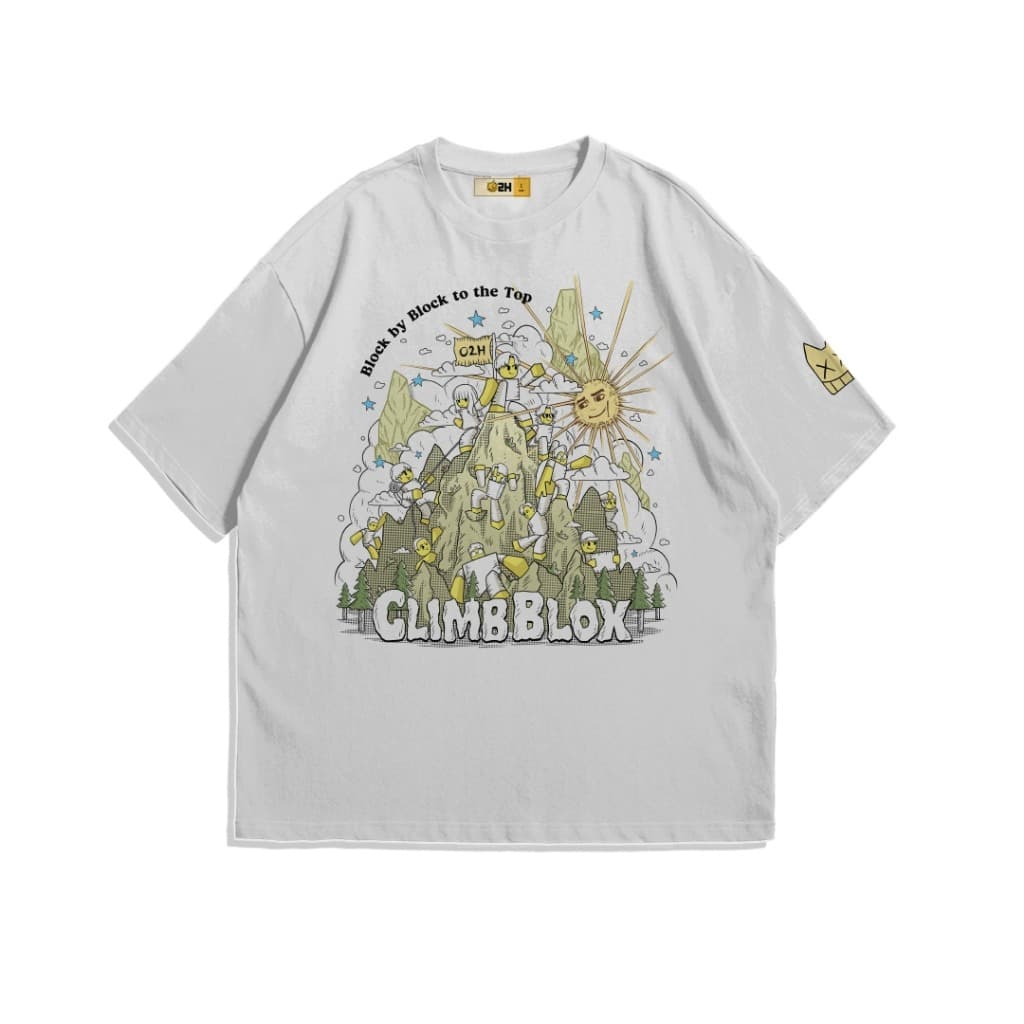O2H Roblox Collection 'Climb Blox' Tshirt White